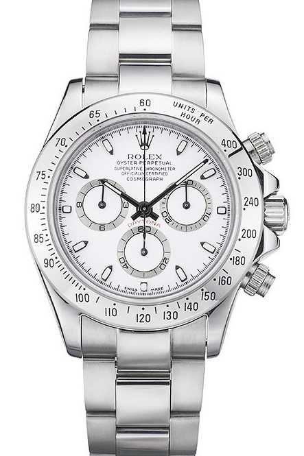 Good copy rolex watches Stainless Dial Swiss 80297 White Daytona Rolex Bracelet Steel 0721